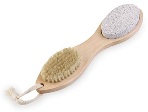 Lijadora para Pies de Madera, Piedra Pómez y Acero | Cepillo de Uñas, Reductor de Callos, Limpiador para Pedicura Profesional, Funciones Útiles para Pies
