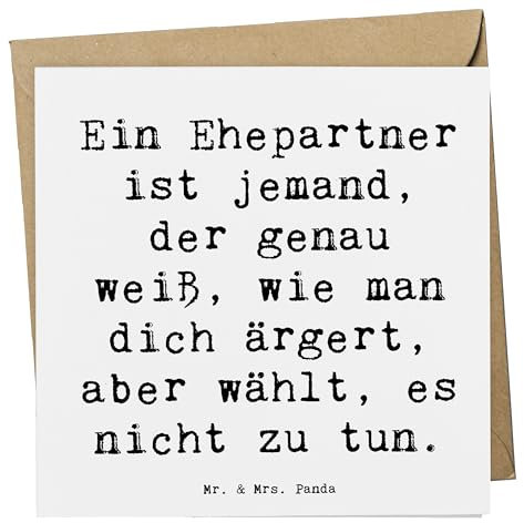 Mr. & Mrs. Panda Grußkarte Spruch Ehepartner Liebe - Geschenk, Geschenke, Freude, Glückwunschkarte, Beziehungsdynamik, Partnerschaft, Harmonie, Weihnachten, doppelkarte, anlasskarte, Familie, Respekt