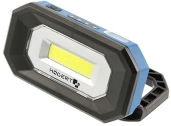 HÖGERT TECHNIK Arbeitslampe 500 lm, 3 Modi, Wiederaufladbar, USB-C, Magnetische Befestigung, IPX4 Spritzwasserschutz, IK07 Stoßfestigkeit, 10h Laufzeit, 180° Schwenkgriff