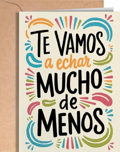 Tarjeta Despedida Compañero de Trabajo - Regalo de Despedida Trabajo - Postal para Compañera de Trabajo, Jefe, Empleado que se va - Regalo Gracioso para Compañeros - Te Vamos a Echar EU 20