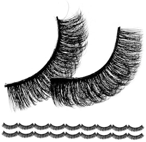 DRESSOOS Falsche Wimpern Und Kleberpaare Damen Natürliche Wimpern Und Wimpernverlängerungen Set