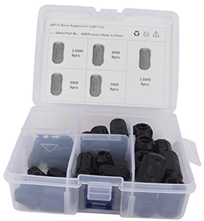 KICHOUSE Core Cord Rauschfilter 40 Stück Für -/tastaturkabel Abnehmbarer Kern