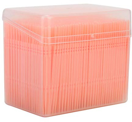 BORDSTRACT 1100pcs Caja Doble Cara Limpieza Dental, Palillo de Dientes con Hilo para Cuidado Bucal