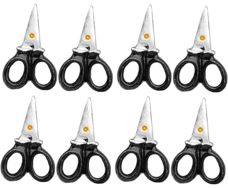 FRCOLOR 8piezas Tijeras De Simulación Miniatura Adornos De Casa De Muñecas Accesorios DIY para Manualidades De Simulación para Muñecas