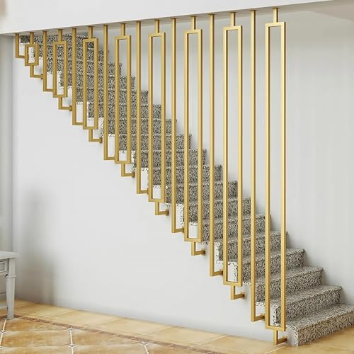 Escalera en forma de L - Barandilla montada en el techo para interiores y exteriores, barra de agarre de seguridad antideslizante, balaustrada industrial de hierro forjado, barandilla de barra