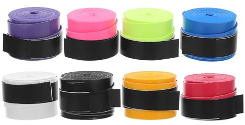Alipis 10 pièces Bandes Grip Raquette Badminton Ruban Overgrip PU Antidérapant Absorbant Sueur Améliore Préhension et Confort pour Tennis Pickleball et Badminton
