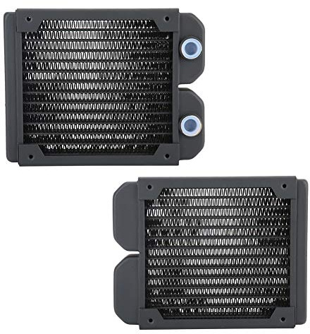 SUNGOOYUE TSRP-TW Radiateur de Refroidissement à Eau pour Ordinateur à 14 Tubes, Construction en Cuivre et Laiton, Filetage G1/4, avec Vis d'installation