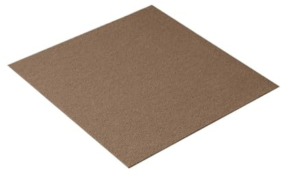 PUYUNA Losetas de Alfombra, 12 Piezas, Autoadhesivas, Suaves y Acolchadas, for Dormitorio Sala Estar (24 x 24 Pulgadas, Azul Oscuro)(18x18in Dark Brown)