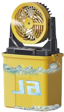 Wsdsgz Ventilateur brumisateur de camping 20 000 mAh avec batterie oscillante 3 trous pour tente, piscine, jardinage extérieur