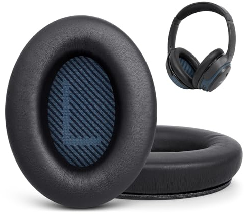 GEVO Earpads for Bose SoundLink AE2/SoundLink Around-Ear 2 | Softer Protein Leather, High-Density Foam | Black