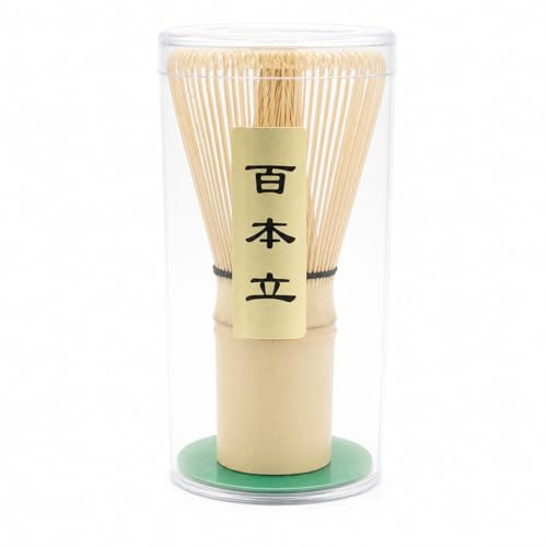 Mepham Premium Matcha Besen Chasen aus Bambus - Traditioneller Japanischer Bambusbesen fur die Perfekte Teezeremonie, 100 Prongs Matcha Whisk fur Feinen Schaum und Authentischen Geschmack