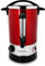 Navaris Hervidor Agua Eléctrico de 6.8L con Grifo - Dispensador de Bebidas Calientes con Termostato - Olla Eléctrica para Té Café y Vino Caliente - Rojo