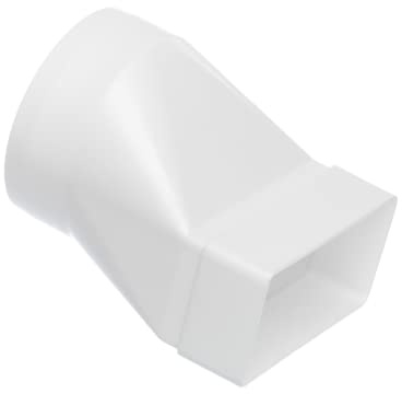 Ø 100mm - 110x55mm Adaptateur pour Tubes Ronds à Rectangulaires - PVC