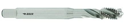 BaerCoil BAER Maschinengewindebohrer M6 Gewindebohrer HSSE 35° RSP - Gewindeschneider - M 6 x 1,0 - DIN 371 - Gewinde Bohrer metrisch Regelgewinde, Sackloch - für unlegierte und niedriglegierte Stähle