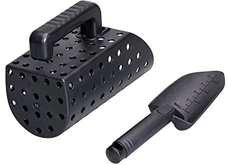 Metalldetektor Zubehör, Metalldetektions-Sandschaufel-Set mit Robustem, Ergonomischem Griff aus ABS-Kunststoff Zur Schatz- und Metalldetektion Im Strandgarten mit Schaufel, Handwerkzeug