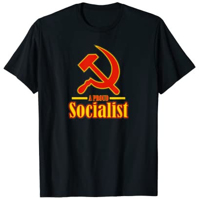 Maglietta orgogliosa della propaganda socialista martello e falce Maglietta