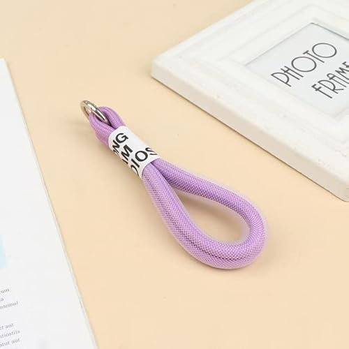 DAVALO Fluoreszierende Farbe Lanyard Telefonschlaufe Mesh-Lanyard für Taschen geflochtene Streifen Schlüsselanhänger zum Aufhängen von Hosen Zubehör Schlüsselanhänger
