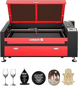 OMTech 100W CO2 Laser Graviermaschine Lasergravierer 600x1000 mm Laserschneider 24 x 40 Zoll Industrielle Gravurmaschine mit Autofokus, Luftunterstützung, digitalem Bedienfeld, RDWorks, industrieller