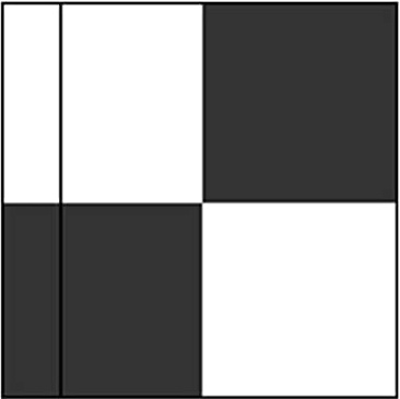 Cawila Eckfahne zweifarbig für Eckstangen, 45x45cm