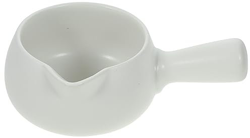 Ciieeo Emaille-Milchpfanne Mini-Butterwärmerpfanne 700 Ml Keramik-Eintopfbecher Milchtopf Breitopf Suppentopf Antihaftbeschichteter Topf Mit Ausgießer Milchschmelz-Kochtopf Für