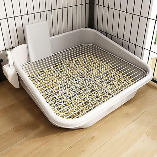 Pucaru Abnehmbare Hundetoilette für den Innenbereich, mit Zäunen, Hundetoilette aus Mesh, Quadratraum, mit Spritzschutz (Size : 21mm)