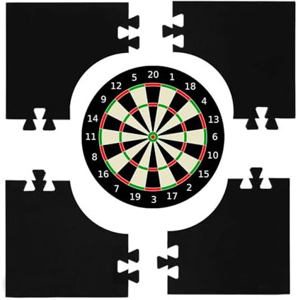 Zasdvn Dart Surround Catchring Schwarz Dartboard Surround Wall Protector Square Splicing Wall Surround, Dart Board Backing Border Bitte beachten Sie: „zasdlet“ ist der einzige authentische