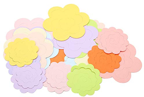LetCart Quilling-Papier-Set für Blumen, 20 bunte Papierstreifen, Rosette, Blumen, Quilling, Bastelarbeiten, zufällige Farbe,