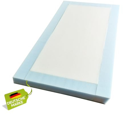 homesti Anpassningsbar stoppning, 120 x 60 x 6 cm, skumplatta, vaddering med kantkant