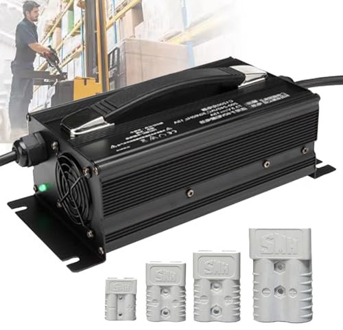 HYDTGZ Gabelstapler Batterieladegerät 36 V 25 A Smart Golfwagen Batterieladegerät für Elektrohubwagen & Gabelstapler & Bodenreinigungsmaschinen Ladegerät für Blei Säure Batterien,50a
