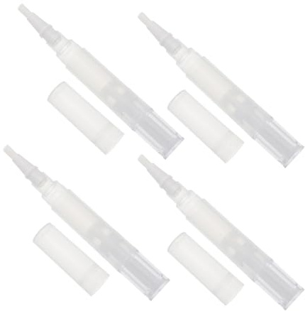 Baluue 4stücke Leerer Nagelhautölstift Mit Pinsel Wiederbefüllbar Ergonomisch Transparent Für Nagelpflege Ätherische Öle Nagelkunst Persönlicher Und Professioneller Gebrauch