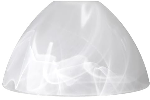Lampenglas Alabasterglas Glasschirm Weiß Ø 150mm Leuchtenglas Ersatzglas Lampenschirm Glas