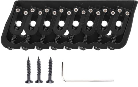 8-saitige Sattelbrücke, 10,8 Mm Abstand, Gitarren-Hardtail-Brücke, Saite durch den Körper, Gitarrenbrücke, Ersatz für E-Gitarre