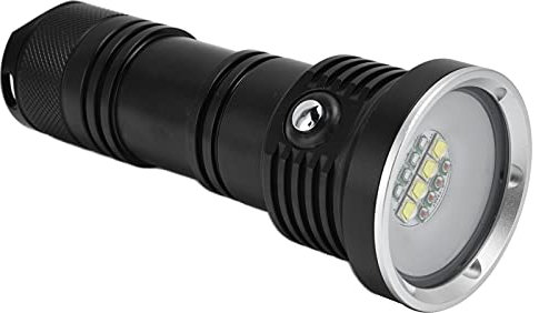 10000LM Tauchtaschenlampe, 12LED Aluminium-U-Boot-Unterwassertaschenlampe mit 3 Beleuchtungsfarben und 5 Modi, Geeignet für Outdoor-Tauchcamping