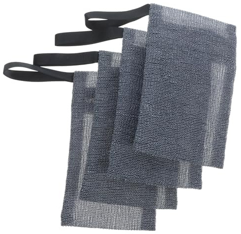 ADOCARN 4 Piezas Bolsa Para Jabón De Nylon Funda Para De Jabón Bolsa Portátil Barra Para Baño y Ducha