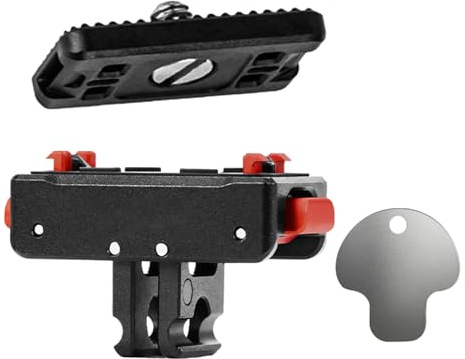 Aurgiarme Adattatori pieghevoli a sgancio rapido per action camera con vite da 1/4 e sistemi di bloccaggio a sgancio rapido
