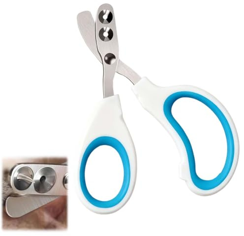 Quesuc Krallenschere Katzen, Nagelknipser Für Katzen，Sicherheits Edelstahl Katzennagelschneider ，Anfänger Toll Geeignet, Für Hunde Welpen Kaninchen Und Kleintiere (Rosa)