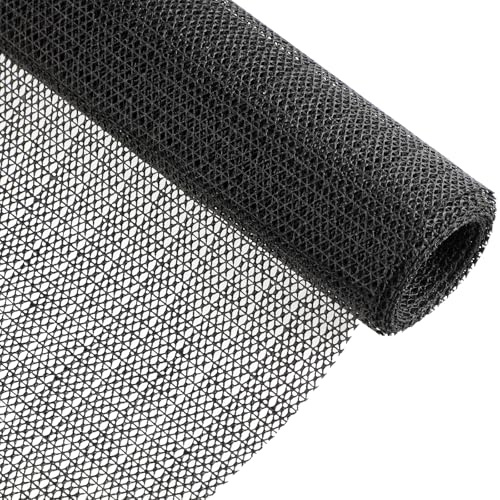 Antirutschmatte PVC 150 x 200 cm, Zuschneidbar, Schwarz | Rutschfestes Netzdesign, strapazierfähiges PVC, zuschneidbar, leicht zu reinigen, vielseitig für Boden und Kofferraum