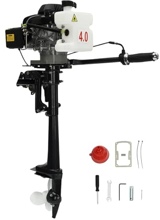 LKHDONG 3 PS 4-Takt Außenborder Bootsmotor Benzin Außenbordmotor Aussenborder 4 Takt Benzinmotor 5500rpm, Luftgekühlt Außenborder Motor für Schlauchboote, Fischerboote, Segelboote