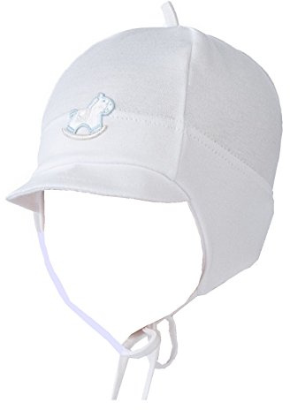 For you Babymütze Übergangsmütze Jungen Taufmütze Baumwolle reinweiß (42 cm)