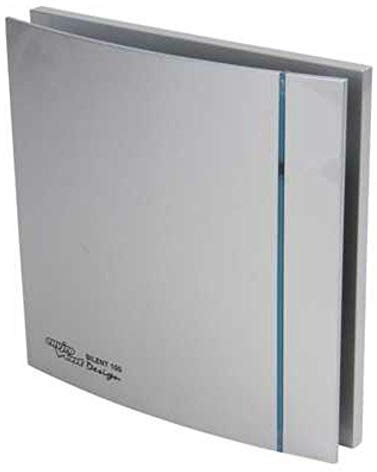 Envirovent SILDES100HTS 'Designer' Extractor Fan with Humidistat/Timer (Silver)