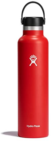 HYDRO FLASK - Trinkflasche 709ml (24oz) - Isolierte Wasserflasche aus Edelstahl - Sportflasche mit auslaufsicherem Flex Deckel & Gurt - Thermoflasche Spülmaschinenfest - Kleine Öffnung - Goji