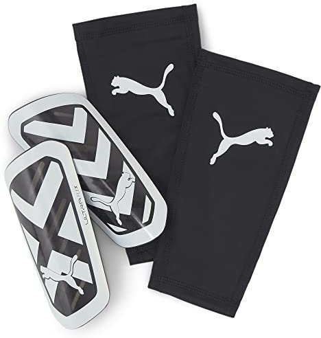 PUMA Damen Kompakt Schienbeinschoner, Schwarz-Weiß, Medium