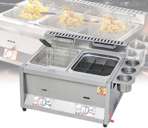 Ostreemaner Machine De Cuisson Commerciale Oden Kanto-12l, Machine De Cuisson De Brochettes De Marmite, Équipement De Cuisson De Friture À Contrôle Indépendant De La Température pour