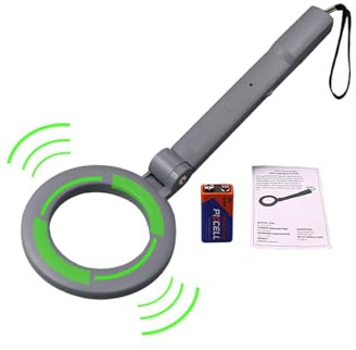 Detector de Metales portátil, Detector de Metales de Seguridad | Detectores de Metales de Alta precisión - Buscador de Tesoros de Metal de Larga duración con Alarma Sonora y Luminosa, detecta