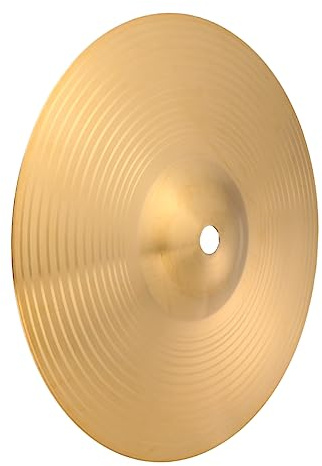 BESTonZON Messing Hi Hat Becken Schlagzeug Becken Für Anfänger Und Fortgeschrittene Robustes Percussion Instrument Mit Klarem Klang Kompatibel Für Verschiedene Drum