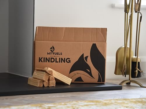 Kindling – Caja de 3,6 kg de leña certificada FSC y Woodsure 'Ready To Burn', perfecta para quemadores de leña, hogueras de leña, hogueras y barbacoas.