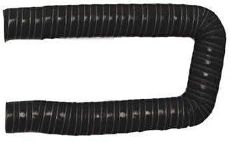 Manguera Admisión Aire 1M Negro Universal 20/25/32/38/41/43/51/55/60/63/65/70/76/80/90mm Tubo Entrada Aire para Capó Coche Manguera Conducto Aire Tubo Resistente Al Calor Entrada Aire Coche(55mm)