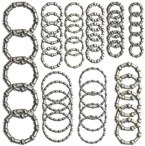 Pirhosigma 9 Kinds of 5 Sets Bike Ball Bearing Headset Retainer Crank Caged Wheel 4mm to 8mm / 1/6” to 1/3“ Repair Accessories