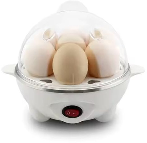 Stocktons Electric Egg Cooker Boiler Stainless Steel Poacher Steamer 7 Eggs