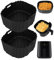 Airfryer Silikonform Kompatibel für Philips Essential 4,1L (HD9252, HD9200, HD9255), 2 Stück Silikon Backform Wiederverwendbar anstelle Backpapier für Heißluftfritteuse Zubehör, Backform Zubehör